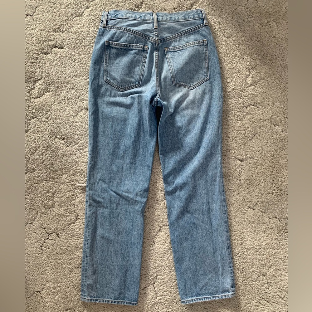 Denim Forum 26 The Joni High Rise Loose from Aritzia, distressed knees - Picture 2 of 4